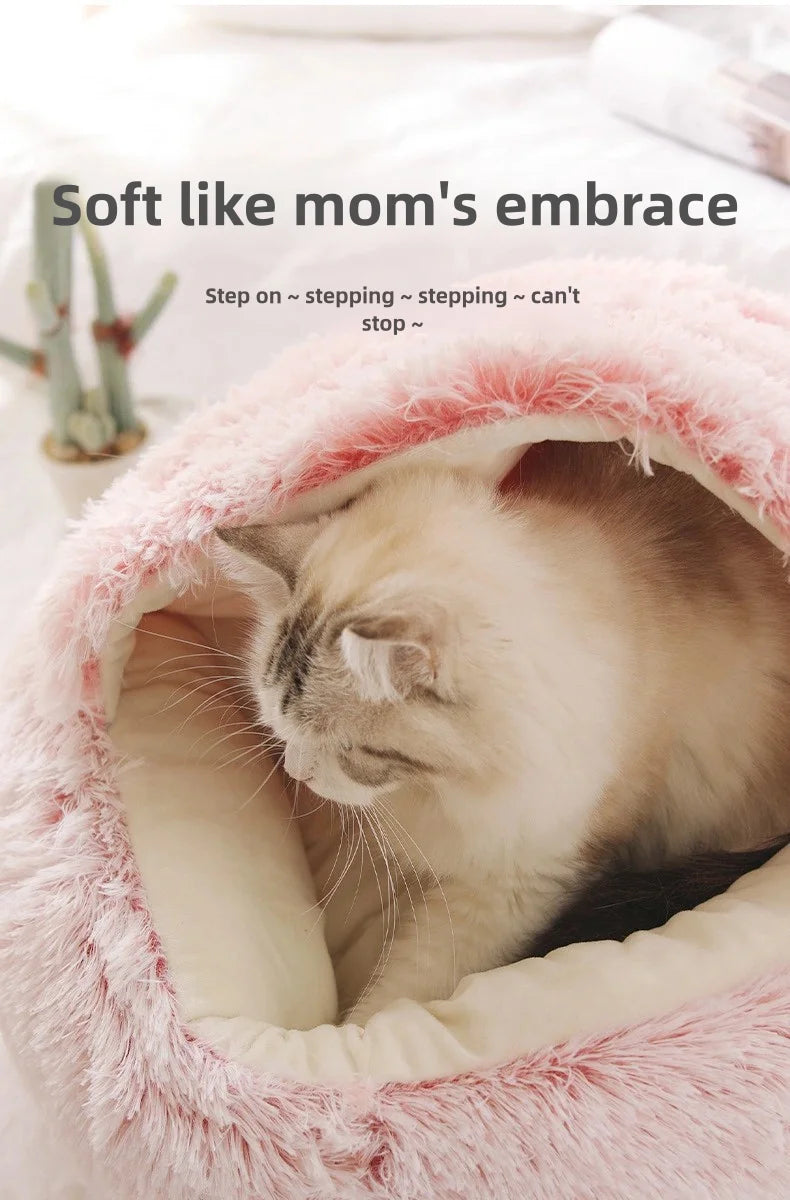 Autumn & Winter Soft Plush Pet Bed